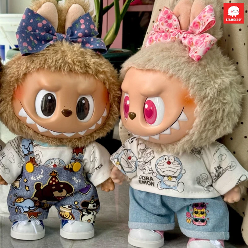 For Labubu 38cm Clothes Big Baby Summer Clothes Set Mokoko Style T-Shirt And Jeans Suit Doll Accessories For Toy Collectors
For Labubu 38cm Clothes Big Baby Summer Clothes Set Mokoko Style T-Shirt And Jeans Suit Doll Accessories For Toy Collectors