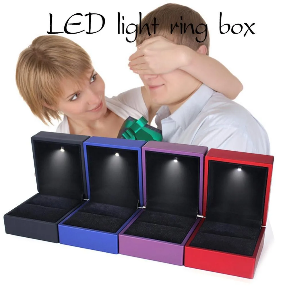 Wedding Gift Pendant Case Black Jewelry Ring Box LED Light Ring Box Engagement Ring Box Earrings Case
Wedding Gift Pendant Case Black Jewelry Ring Box LED Light Ring Box Engagement Ring Box Earrings Case
