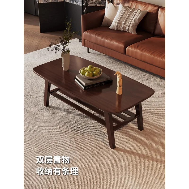 Medieval double-layer solid wood coffee table living room small tea table simple Japanese small apartment rental house low table
Medieval double-layer solid wood coffee table living room small tea table simple Japanese small apartment rental house low table