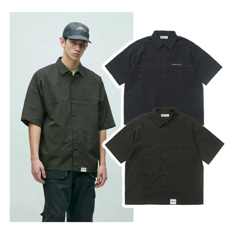 Men's Summer Workwear Shirt NBHD Japanese Style Loose Fit Short Sleeve Streetwear Casual Top
Men's Summer Workwear Shirt NBHD Japanese Style Loose Fit Short Sleeve Streetwear Casual Top