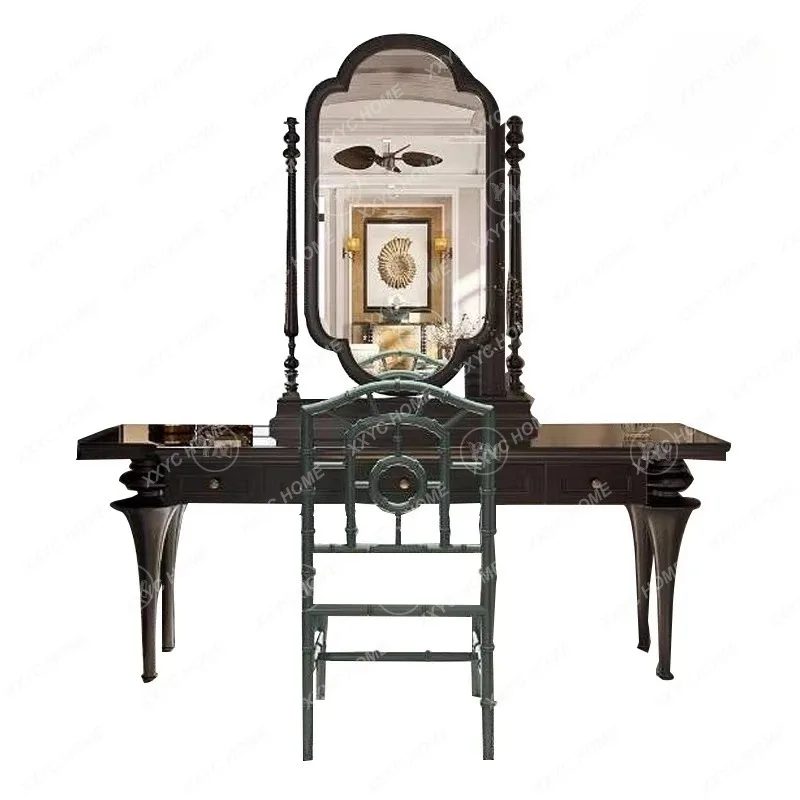 HClassical solid wood dresser retro multi-functional dressing table engraving can be customized
HClassical solid wood dresser retro multi-functional dressing table engraving can be customized
