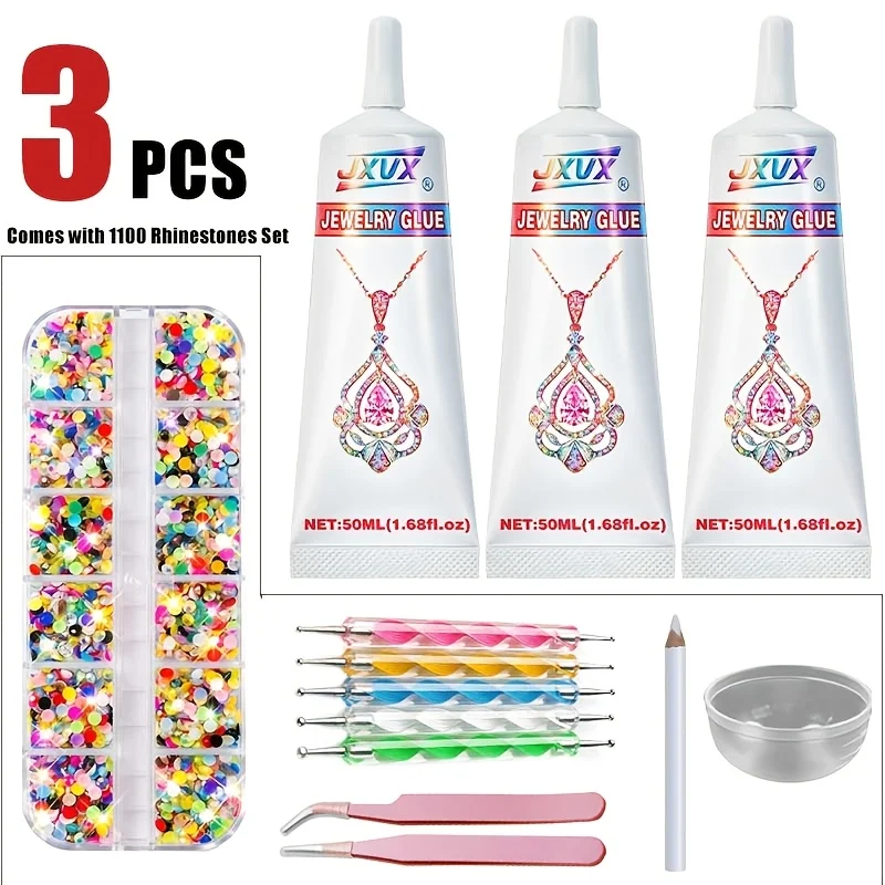 (50g Jewelry Glue) Newly Upgraded B7000 Waterproof Clear Resin Glue for Jewelry DIY and Repairs
(50g Jewelry Glue) Newly Upgraded B7000 Waterproof Clear Resin Glue for Jewelry DIY and Repairs