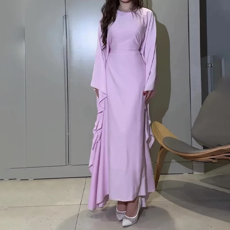 Eid Mubarak Muslim Dress Women Abaya bat sleeve Ramadan Kaftan Muslim Fashion Kimono Dubai Hijab Dresses Jilbab Islam Clothing
Eid Mubarak Muslim Dress Women Abaya bat sleeve Ramadan Kaftan Muslim Fashion Kimono Dubai Hijab Dresses Jilbab Islam Clothing
