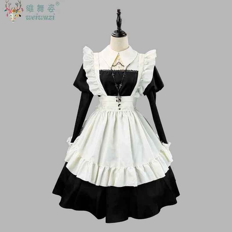 Classic Maid Dress Sweet Japenses Black White Long Sleeve Lolita Dress Cosplay Costume Coffee Shop Waitress Uniform Theme Party
Classic Maid Dress Sweet Japenses Black White Long Sleeve Lolita Dress Cosplay Costume Coffee Shop Waitress Uniform Theme Party
