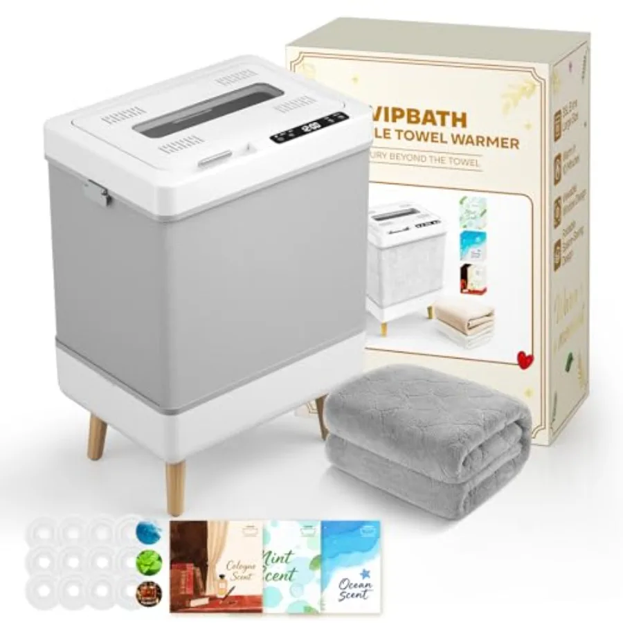 35L Towel Warmer Gift Set Family-Sized Foldable Design with Window Dual Safety Shut-Off for Overheat and Tip-Over 12 Aroma Disc
35L Towel Warmer Gift Set Family-Sized Foldable Design with Window Dual Safety Shut-Off for Overheat and Tip-Over 12 Aroma Disc