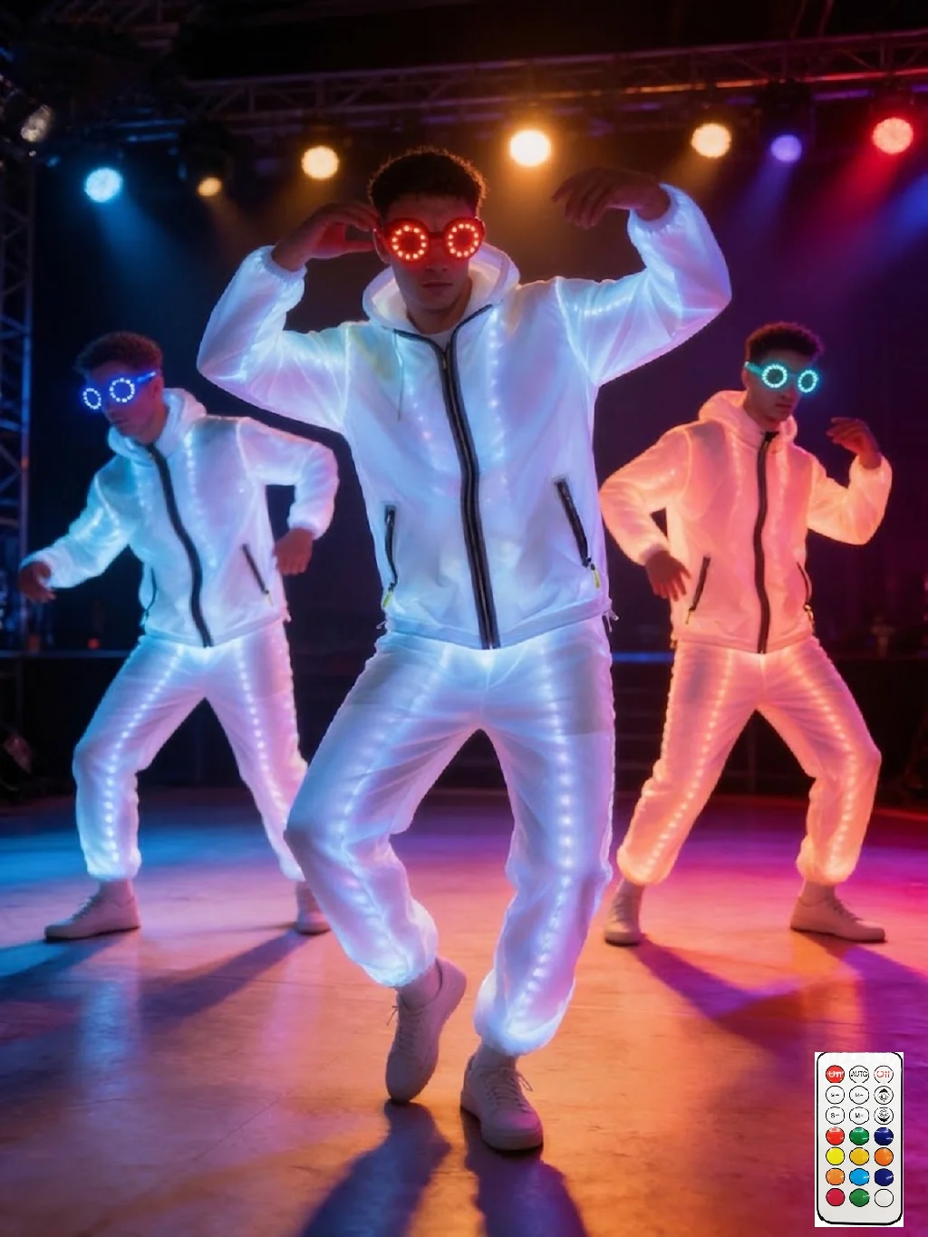 Aurora Spectrum LED Luminous Leisure Suit – Multi-Color Fiber Optic Performance Tracksuit
Aurora Spectrum LED Luminous Leisure Suit – Multi-Color Fiber Optic Performance Tracksuit
