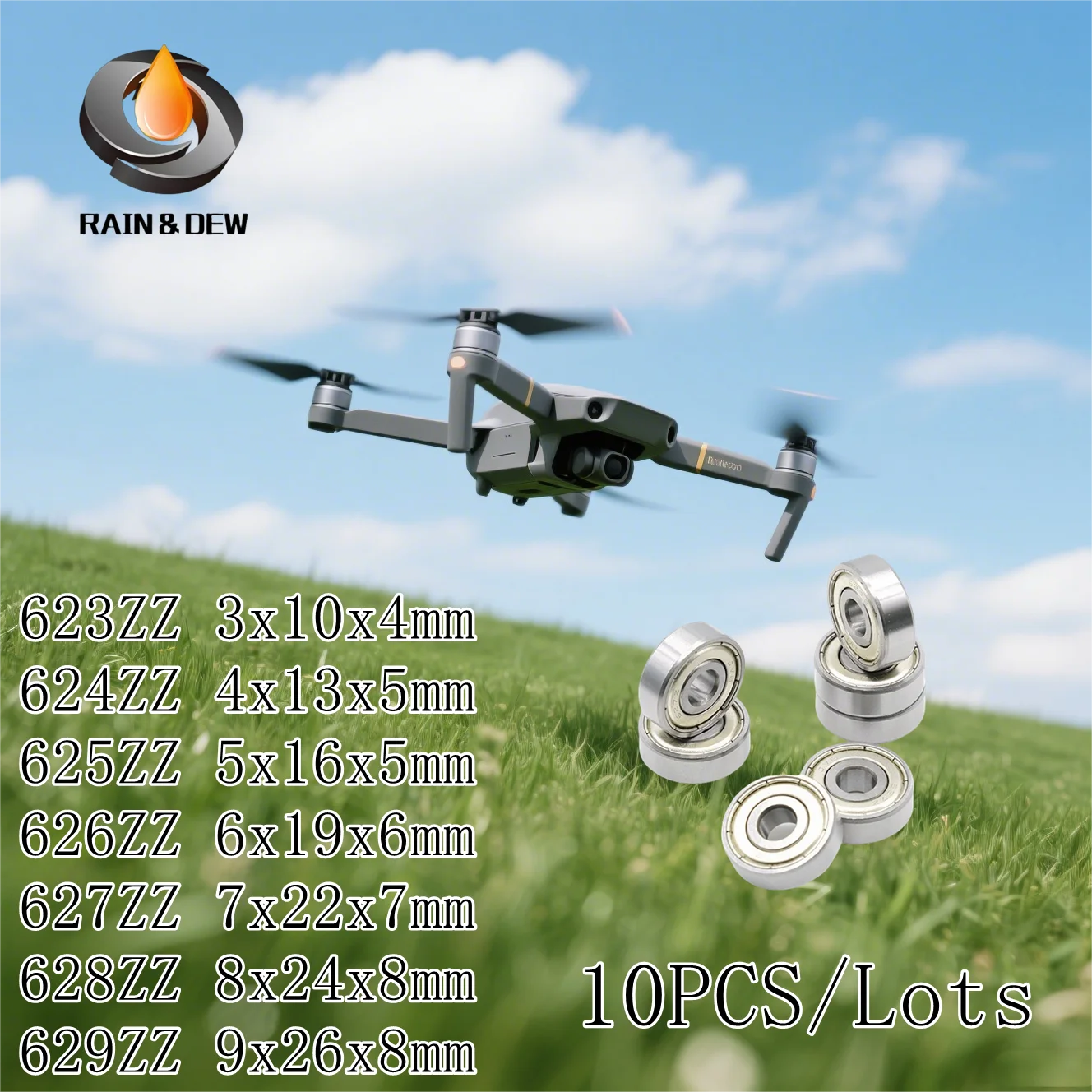 For Miniature Motors Medical Devices Clocks 623ZZ 3x10x4 mm High Carbon Chromium Bearing Steel ABEC-7 10PCS per pack 624ZZ 625ZZ
For Miniature Motors Medical Devices Clocks 623ZZ 3x10x4 mm High Carbon Chromium Bearing Steel ABEC-7 10PCS per pack 624ZZ 625ZZ