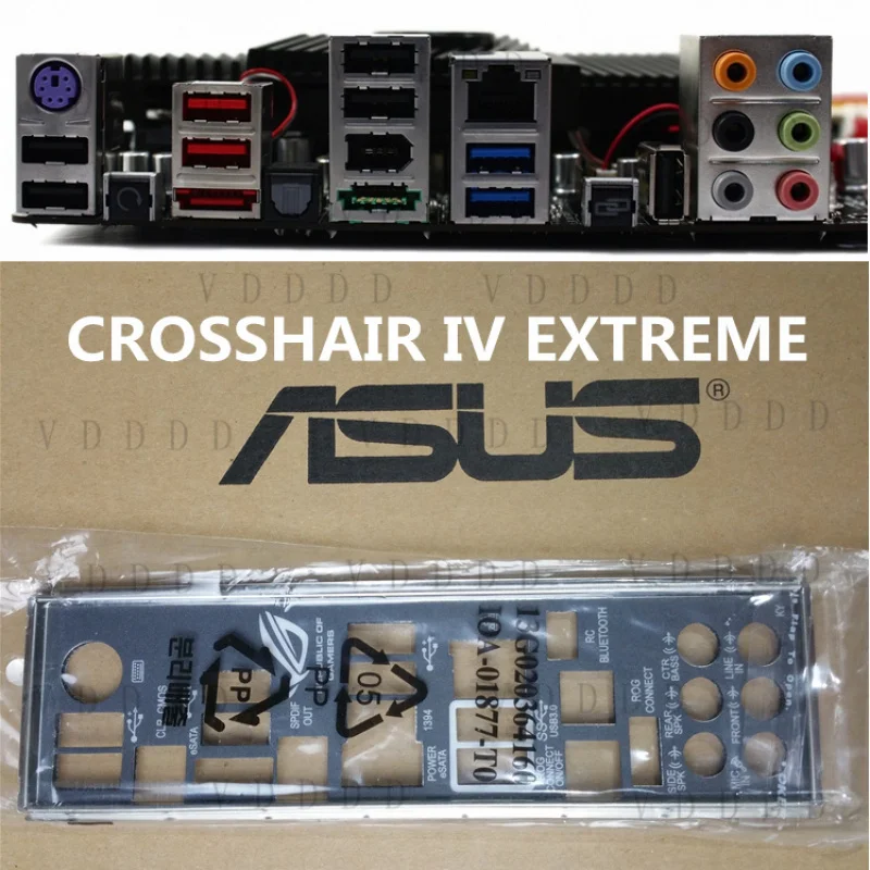 LL FOR ASUS CROSSHAIR IV EXTREME IO I/O Shield Back Plate NEW Shield Backplate
LL FOR ASUS CROSSHAIR IV EXTREME IO I/O Shield Back Plate NEW Shield Backplate
