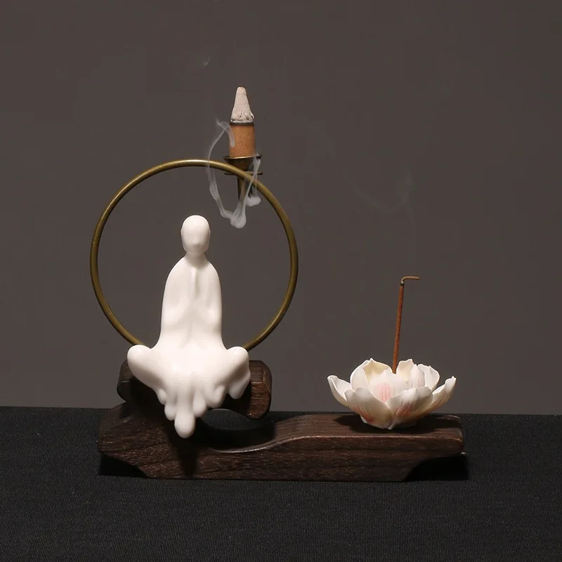 Creative Chinese Ceramic Incense Burner Decoration Faceless Buddha Zen Tea Ceremony Meditation Decor Fengshui
Creative Chinese Ceramic Incense Burner Decoration Faceless Buddha Zen Tea Ceremony Meditation Decor Fengshui