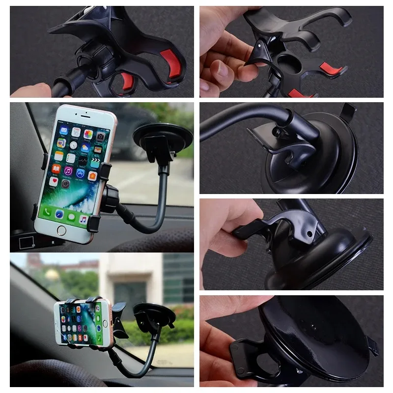 Car Phone Holder Universal 360 Degree Flexible Dashboard Windshield GPS Mount Desk Table Cell Mobile Phone Holder Stand
Car Phone Holder Universal 360 Degree Flexible Dashboard Windshield GPS Mount Desk Table Cell Mobile Phone Holder Stand