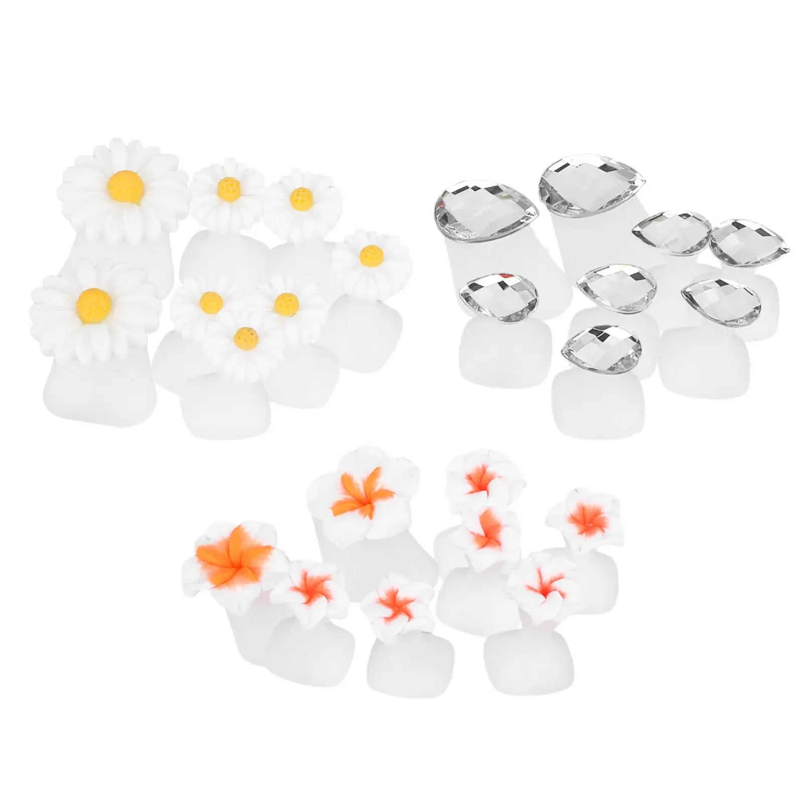 3Sets Toe Separators Pedicures Tools Silicone Toe Dividers for Nail Polish Separation Fashionable Exquisite Design Manicure
3Sets Toe Separators Pedicures Tools Silicone Toe Dividers for Nail Polish Separation Fashionable Exquisite Design Manicure