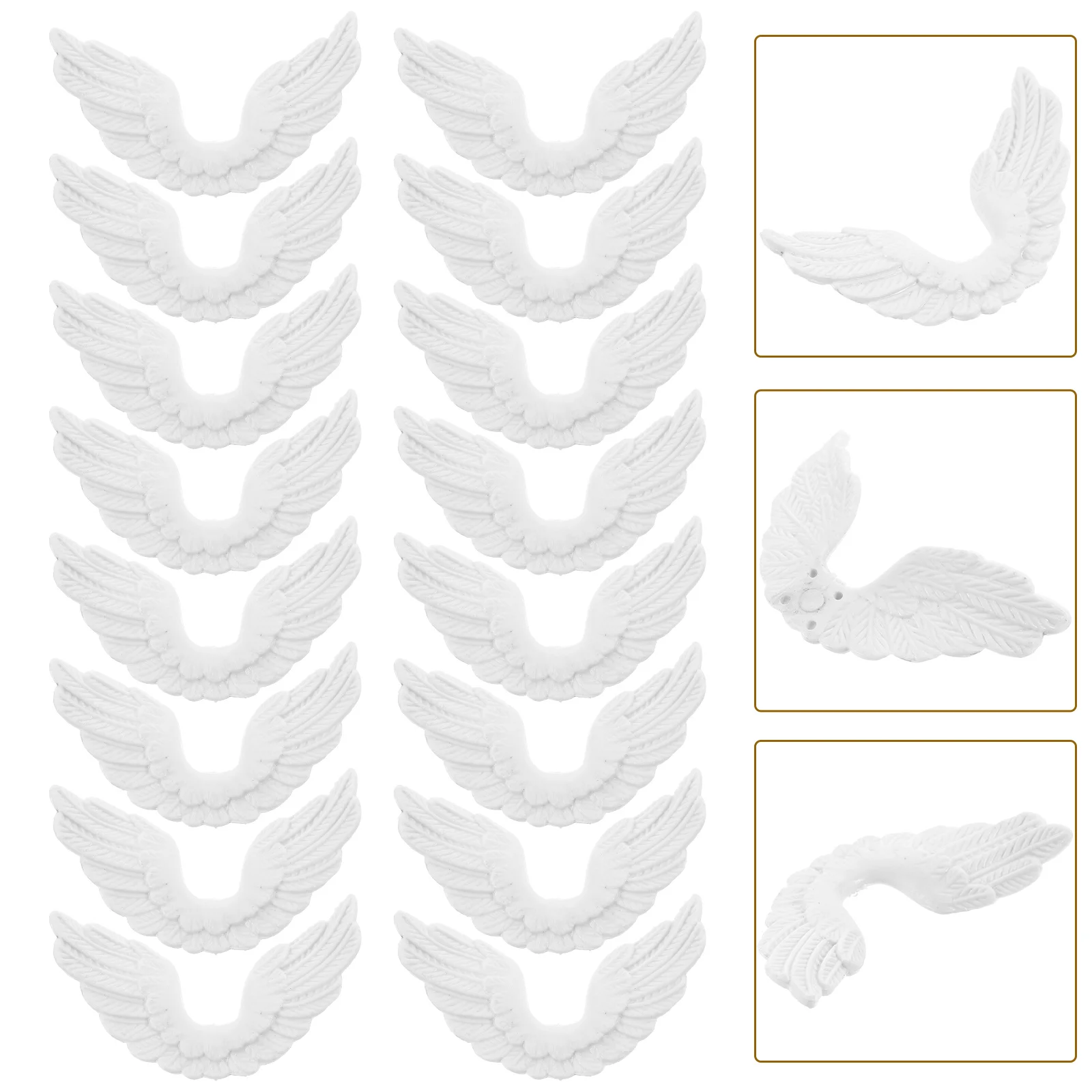 24 Pcs Angel Wings DIY Decor Craft Supply Christmas Sto Gifts Unfinished for Patch Child
24 Pcs Angel Wings DIY Decor Craft Supply Christmas Sto Gifts Unfinished for Patch Child