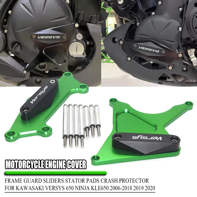 For Versys 650 NINJA ER6N ER6F 2006-2016 Motorcycle Engine Cover Frame Guard Sliders Stator Pads Crash Protector
For Versys 650 NINJA ER6N ER6F 2006-2016 Motorcycle Engine Cover Frame Guard Sliders Stator Pads Crash Protector