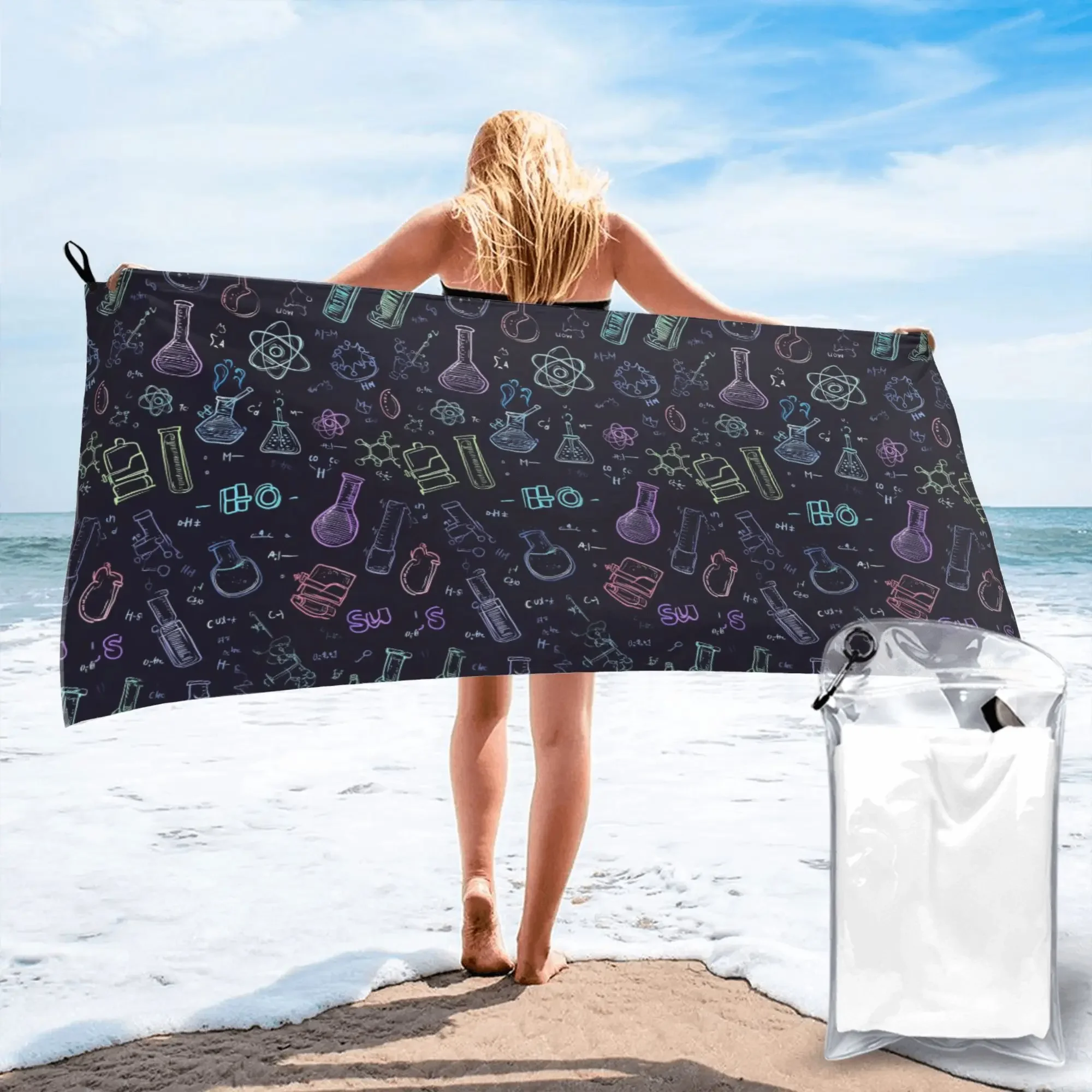 Scientific Experiment Element Style Beach Towel Soft Microfiber Quick Dry Absorbent Quick Towels For Swimming
Scientific Experiment Element Style Beach Towel Soft Microfiber Quick Dry Absorbent Quick Towels For Swimming