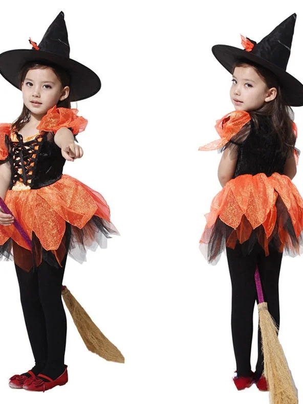 Halloween Childrens Witch Party COS Costume Witch Party Costume Kids' Halloween Outfit Magic Wicca Style Women's Dress
Halloween Childrens Witch Party COS Costume Witch Party Costume Kids' Halloween Outfit Magic Wicca Style Women's Dress