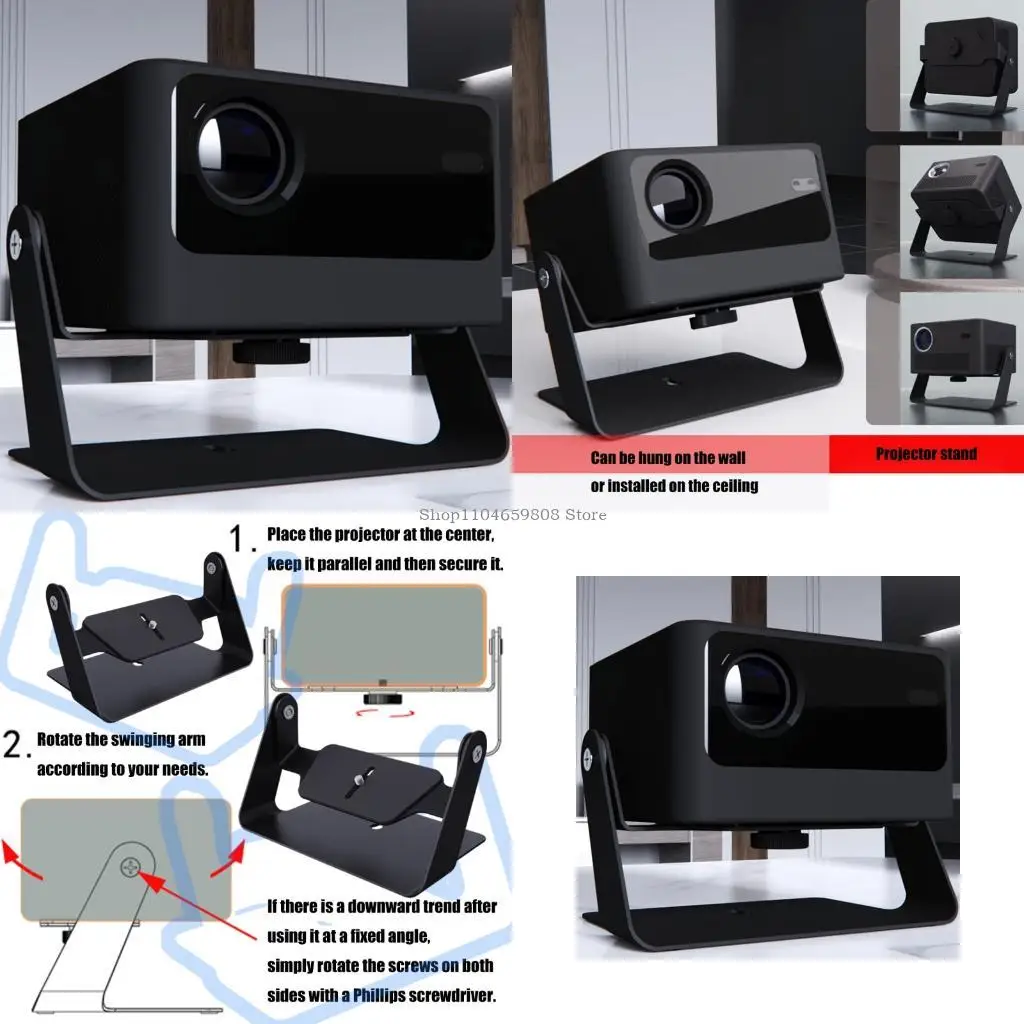 360 Degree Rotating Projectors Bracket Flexible Positioning For Most Projectors
360 Degree Rotating Projectors Bracket Flexible Positioning For Most Projectors