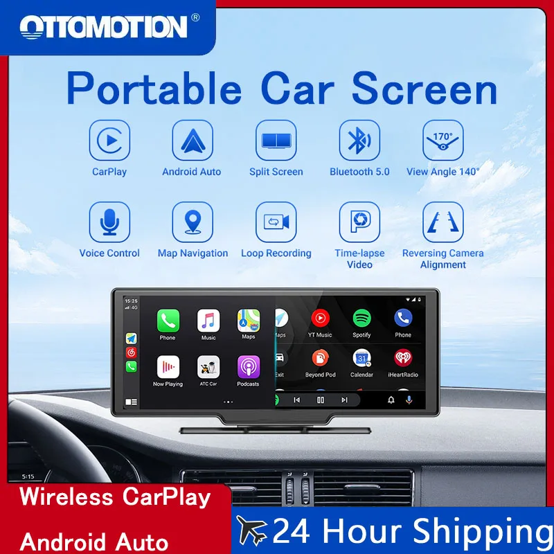 OTTOMOTION Портативный экран CarPlay Остоскоп Макс. 10,26 дюймов 2,5 К Автомобильный сенсорный экран Беспроводной Carplay Android Авто DVR GPS Видео
OTTOMOTION Портативный экран CarPlay Остоскоп Макс. 10,26 дюймов 2,5 К Автомобильный сенсорный экран Беспроводной Carplay Android Авто DVR GPS Видео