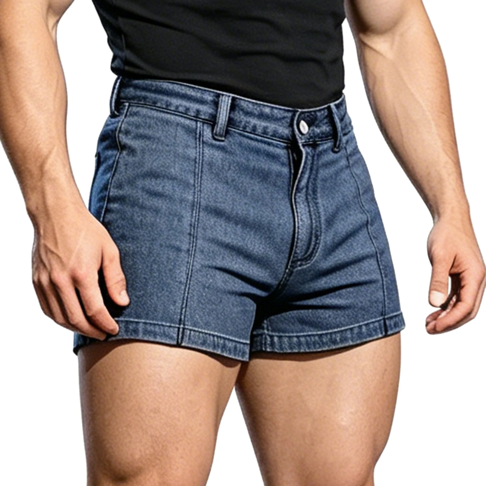 Mens Jean Shorts with Belt Loops and Button Pockets Stretchy Skinny Trendy Casual Mid Waist Hot Pants for Summer Beach Vacation
Mens Jean Shorts with Belt Loops and Button Pockets Stretchy Skinny Trendy Casual Mid Waist Hot Pants for Summer Beach Vacation