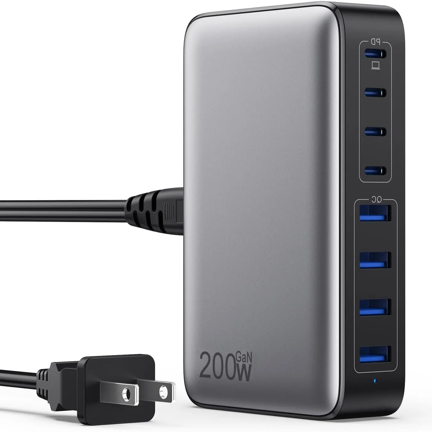 200W GaN Phone Charger 20V 5A High Power Desktop Charger Station Universal For Phone Tablet Laptop
200W GaN Phone Charger 20V 5A High Power Desktop Charger Station Universal For Phone Tablet Laptop