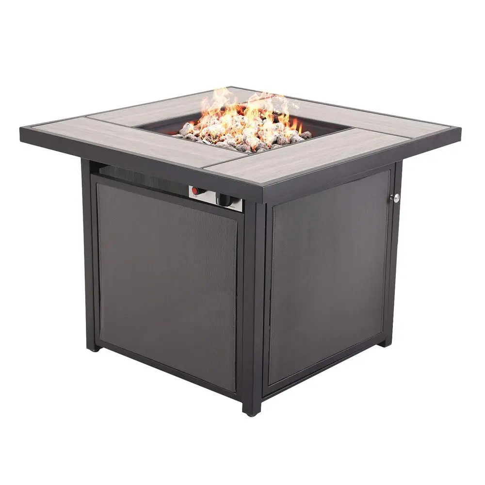 Outdoor Gas Fire Pit Table 32 Inch Ceramic Tile Tabletop Propane Square Fire Table with Cover Lid for Patio Up to 50,000 BTU He
Outdoor Gas Fire Pit Table 32 Inch Ceramic Tile Tabletop Propane Square Fire Table with Cover Lid for Patio Up to 50,000 BTU He