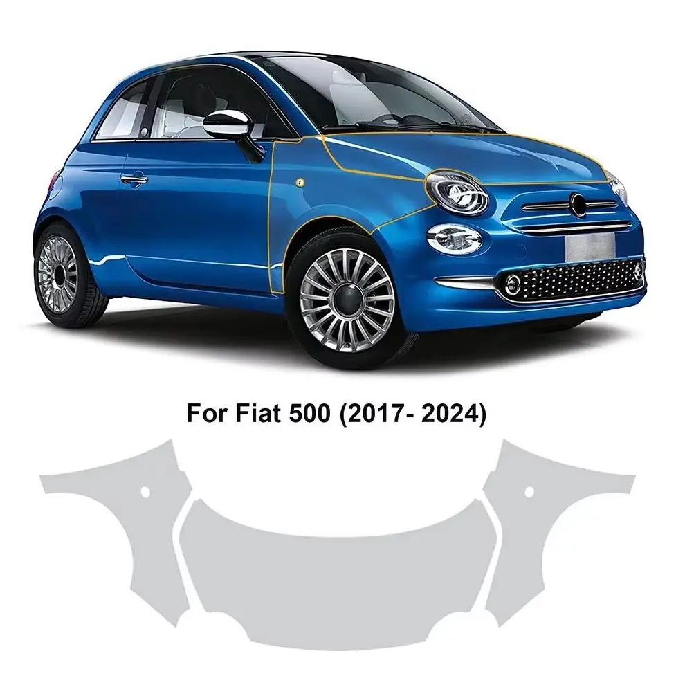 For Fiat 500 2017-2024 TPU Bumper Hood Scratch-Resistant Self-Healing Paint Protection Film Invisible Pre-cut PPF Kit
For Fiat 500 2017-2024 TPU Bumper Hood Scratch-Resistant Self-Healing Paint Protection Film Invisible Pre-cut PPF Kit