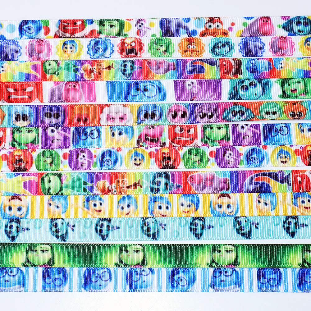9mm Inside Out cartoon Pattern Grosgrain Ribbons Satin Ribbon for Cheer Bows DIY Girl Hair Bows 10yards
9mm Inside Out cartoon Pattern Grosgrain Ribbons Satin Ribbon for Cheer Bows DIY Girl Hair Bows 10yards