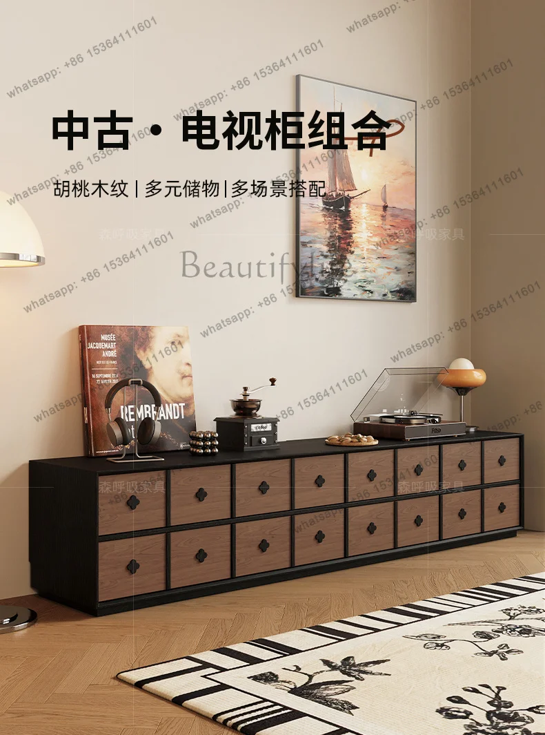Mid-Century Modern Retro Solid Wood TV Stands Cabinet Creativity Floor-Standing Space Living Room Furniture
Mid-Century Modern Retro Solid Wood TV Stands Cabinet Creativity Floor-Standing Space Living Room Furniture