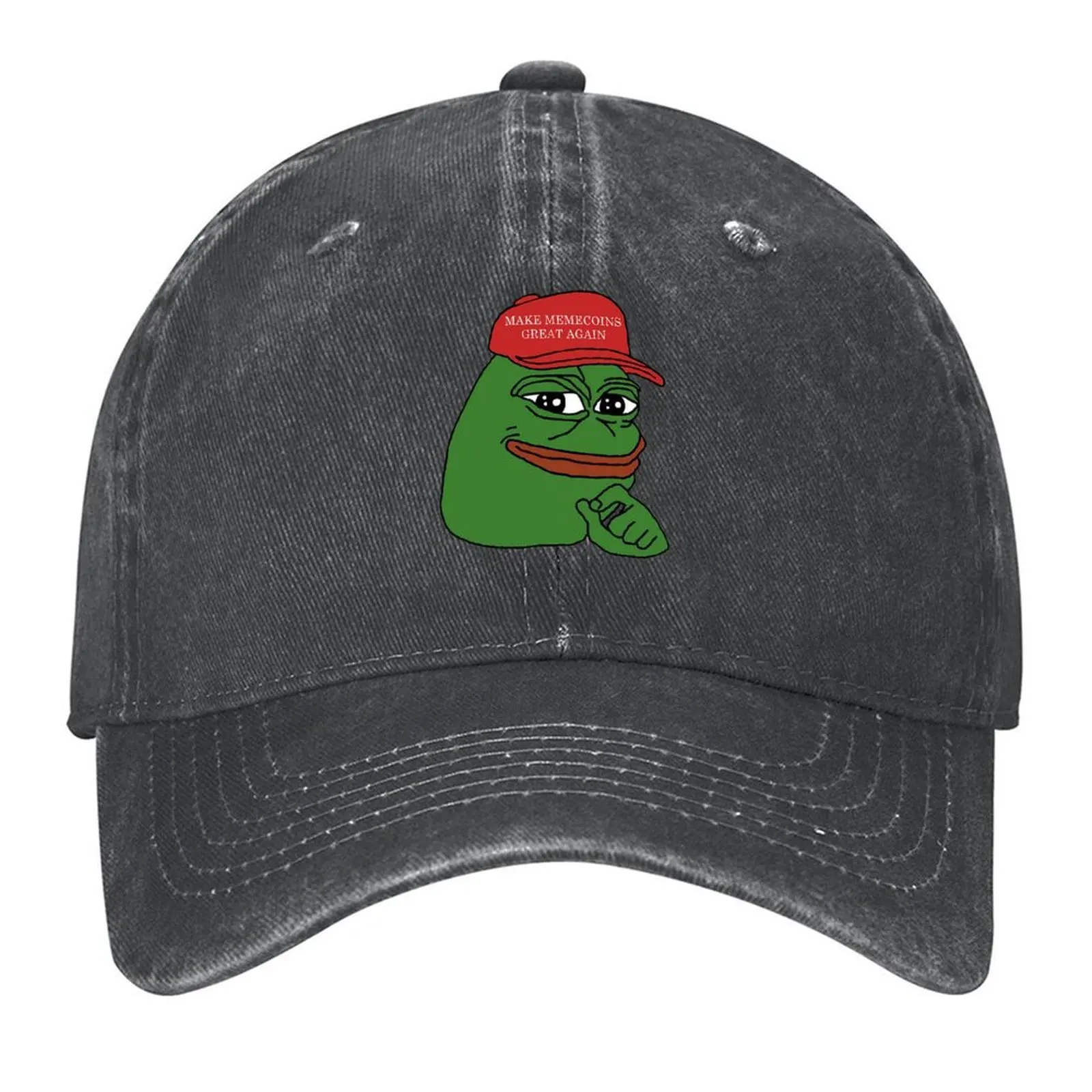 Pepe Crypto Coins Make Memecoins Great Again Baseball Cap custom caps Mountaineering birthday Cosplay Caps Male Women's
Pepe Crypto Coins Make Memecoins Great Again Baseball Cap custom caps Mountaineering birthday Cosplay Caps Male Women's