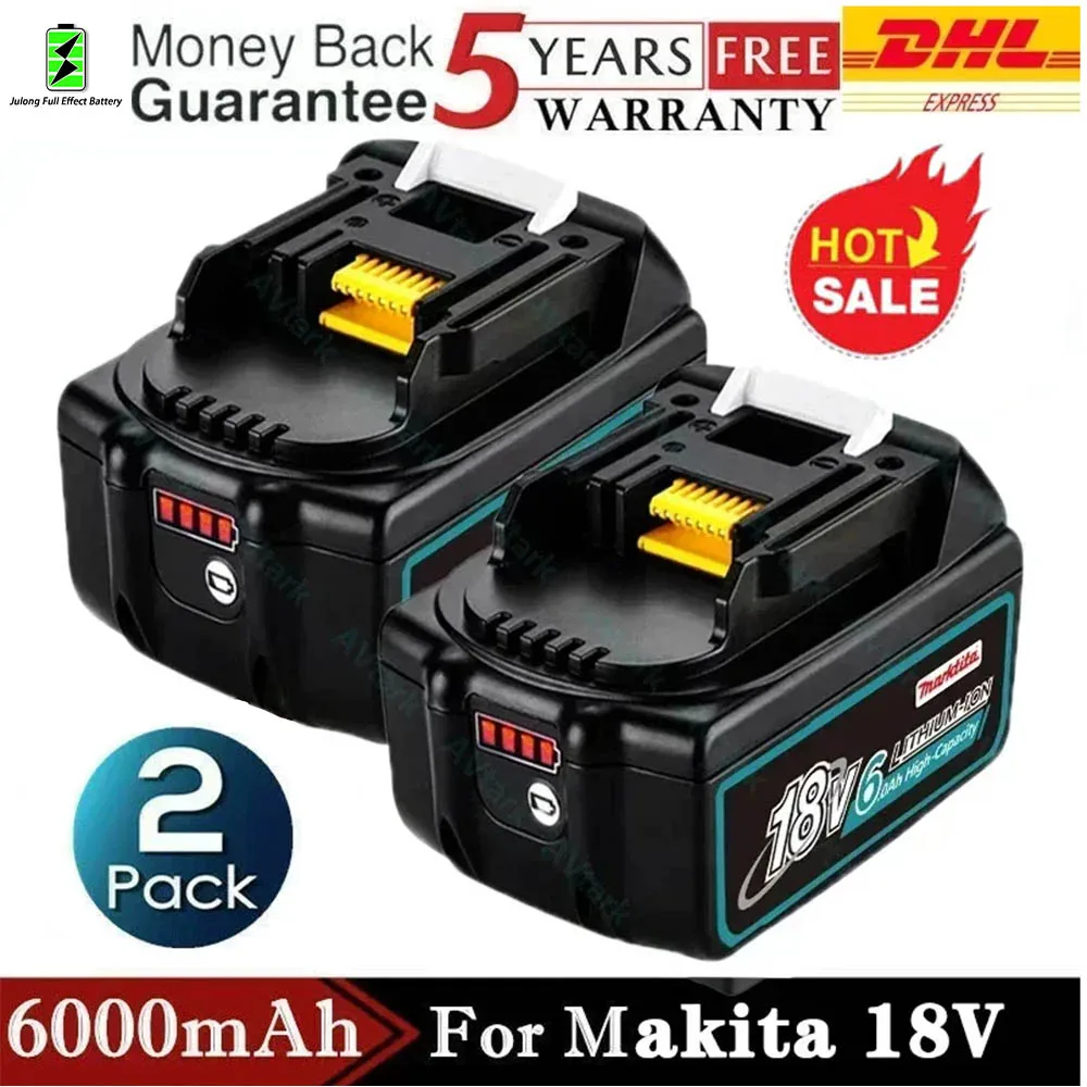 Genuine for Makita 18V 6Ah Battery Li-ion rechargeable Replacement Battery BL1850 BL1860B BL1860 BL1840B BL1830B BL1830 LXT-400
Genuine for Makita 18V 6Ah Battery Li-ion rechargeable Replacement Battery BL1850 BL1860B BL1860 BL1840B BL1830B BL1830 LXT-400