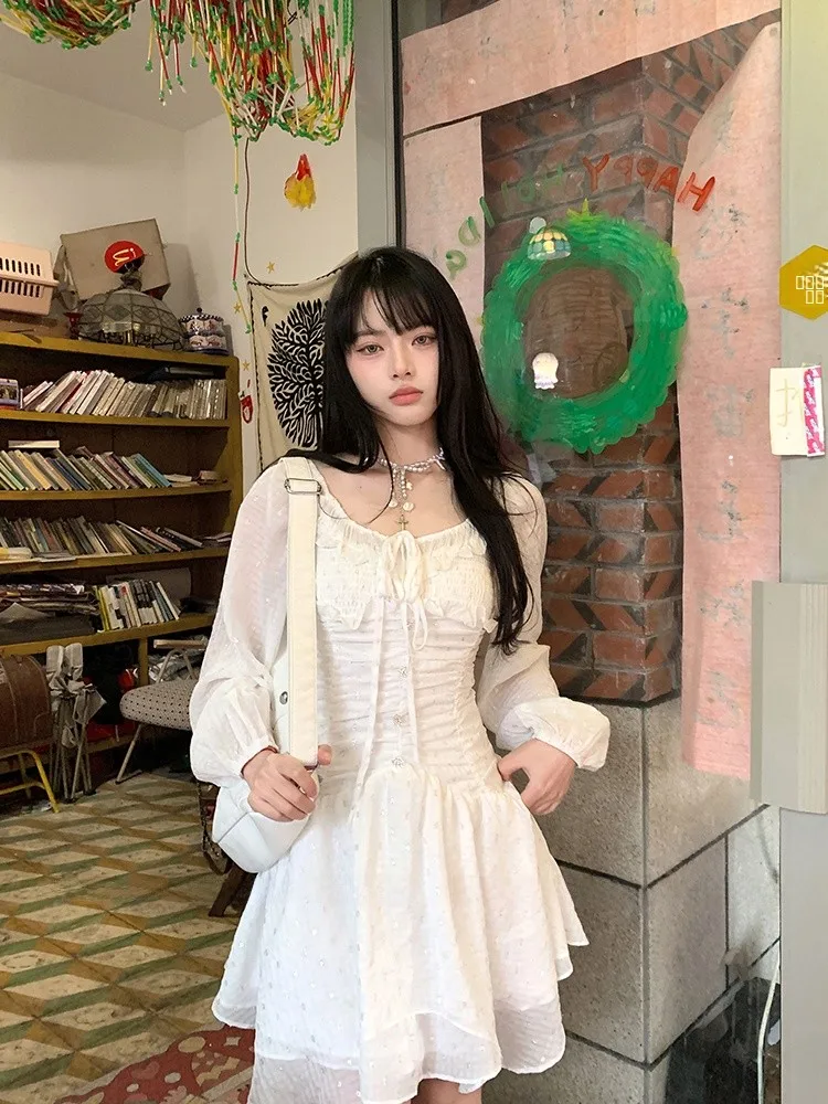 Forlions White Summer Dr Women's Square Collar Slimming Midi Skirt High Waist Zipper Closure Svel A-Line Gown
Forlions White Summer Dr Women's Square Collar Slimming Midi Skirt High Waist Zipper Closure Svel A-Line Gown