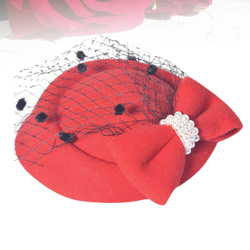 Stylish Headwear Bridal Hat Korean Version Hair Clip for Women Banquet Headdress Red
Stylish Headwear Bridal Hat Korean Version Hair Clip for Women Banquet Headdress Red