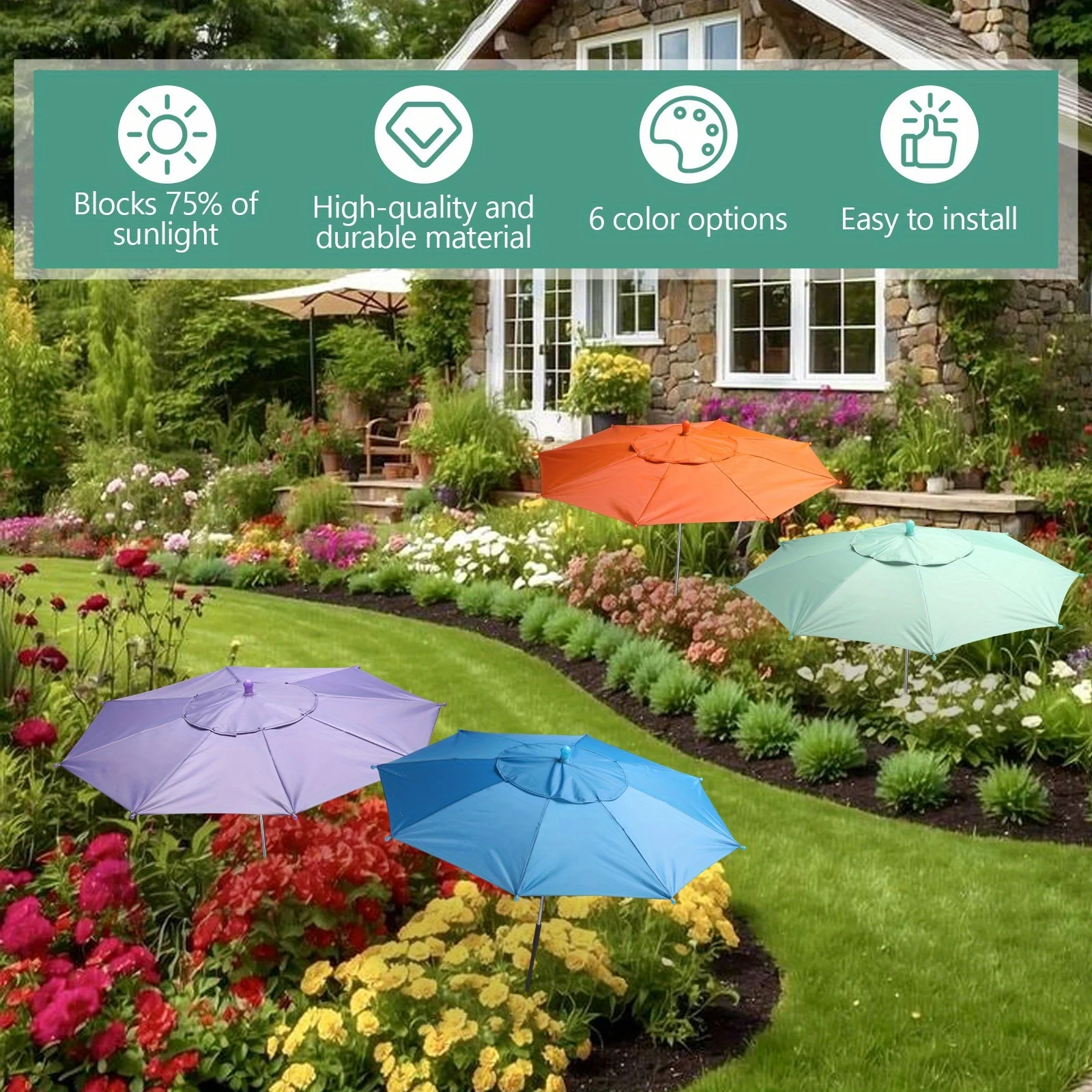Set of 6 Plant Shade Umbrellas Designed for Outdoor Use, Featuring a Larger Canopy Suitable for Protecting Flowers, Vegetables
Set of 6 Plant Shade Umbrellas Designed for Outdoor Use, Featuring a Larger Canopy Suitable for Protecting Flowers, Vegetables
