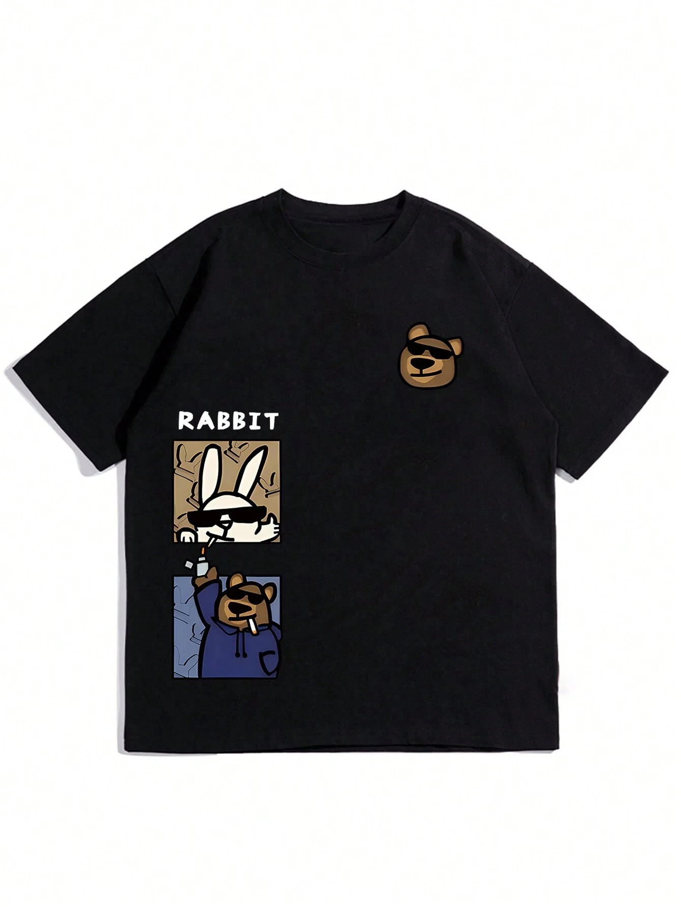 Men's cartoon letter print short-sleeved t-shirt casual loose sportswear round neck fashion street wear Harajuku men's clothing
Men's cartoon letter print short-sleeved t-shirt casual loose sportswear round neck fashion street wear Harajuku men's clothing