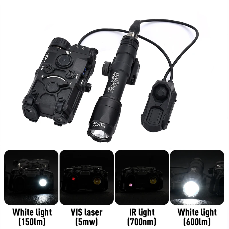 WADSN M300 M600 OGL Red Green Blue IR Laser LED Strobe Flashlight Dual Remote Switch Outdoor Hunting Airsoft Accessory
WADSN M300 M600 OGL Red Green Blue IR Laser LED Strobe Flashlight Dual Remote Switch Outdoor Hunting Airsoft Accessory