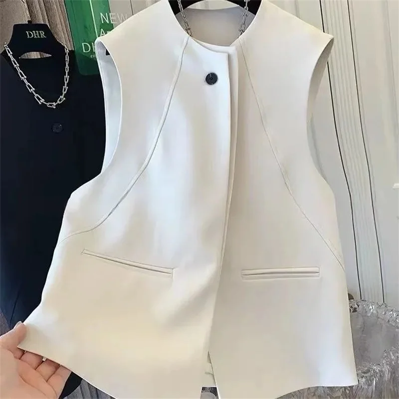 High Quality Suit Vest Coat Women 2025 Spring Autumn New Design Sleeveless Jacket Ladies Fashion Blazer Waistcoat Overwear Tide
High Quality Suit Vest Coat Women 2025 Spring Autumn New Design Sleeveless Jacket Ladies Fashion Blazer Waistcoat Overwear Tide