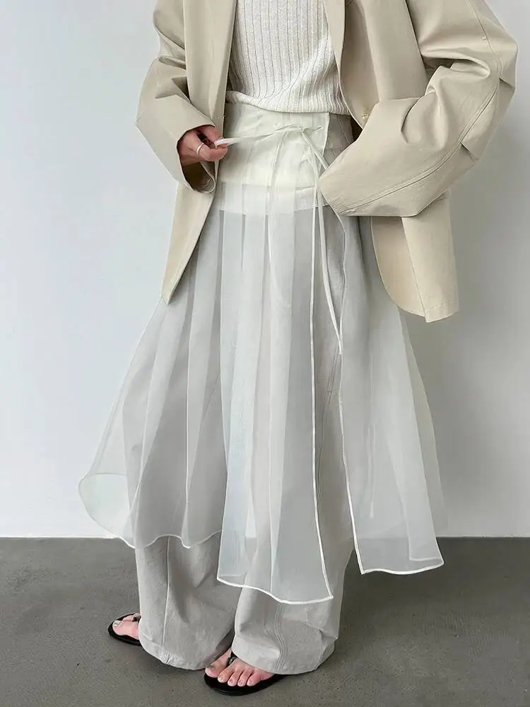 Beige High Waist Pleated Organza Pleated Perspective Half-body Skirt Women Fashion New Spring Autumn 2026 023R
Beige High Waist Pleated Organza Pleated Perspective Half-body Skirt Women Fashion New Spring Autumn 2026 023R