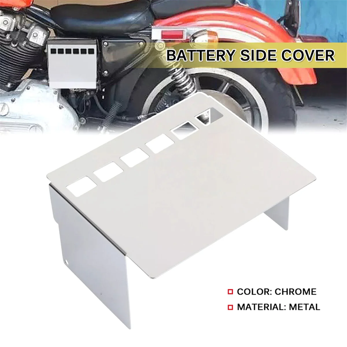 Chrome Square Battery Box Cover for Harley Dyna Low Glide FXS Super Glide FXR FX AD39
Chrome Square Battery Box Cover for Harley Dyna Low Glide FXS Super Glide FXR FX AD39
