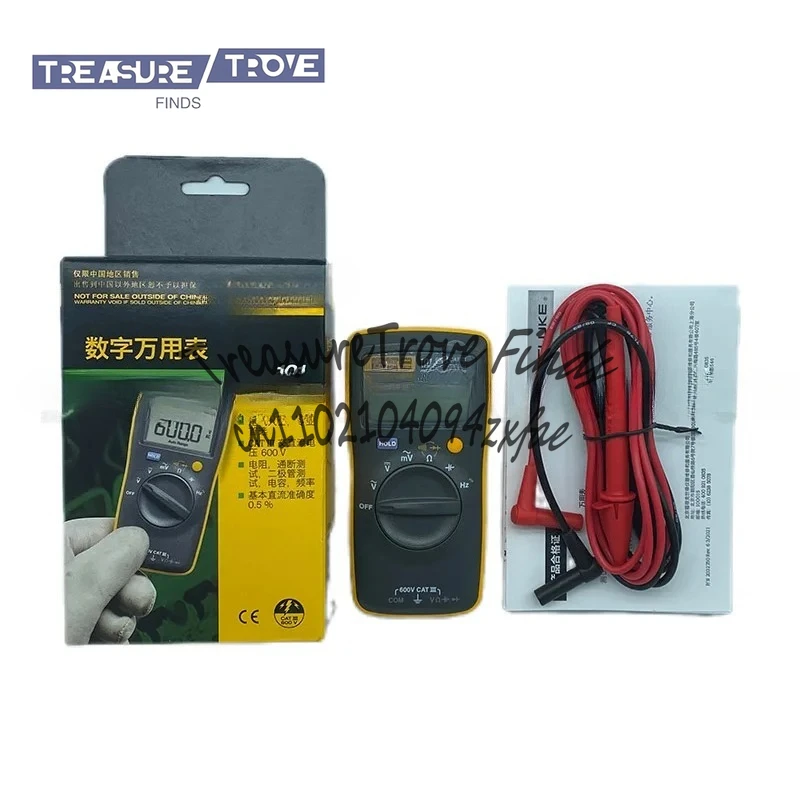 101 F101 KIT Mini Digital Multimeter Auto Range for AC/DC Voltage Resistance Capacitance Frequency Duty Cycle Tester
101 F101 KIT Mini Digital Multimeter Auto Range for AC/DC Voltage Resistance Capacitance Frequency Duty Cycle Tester