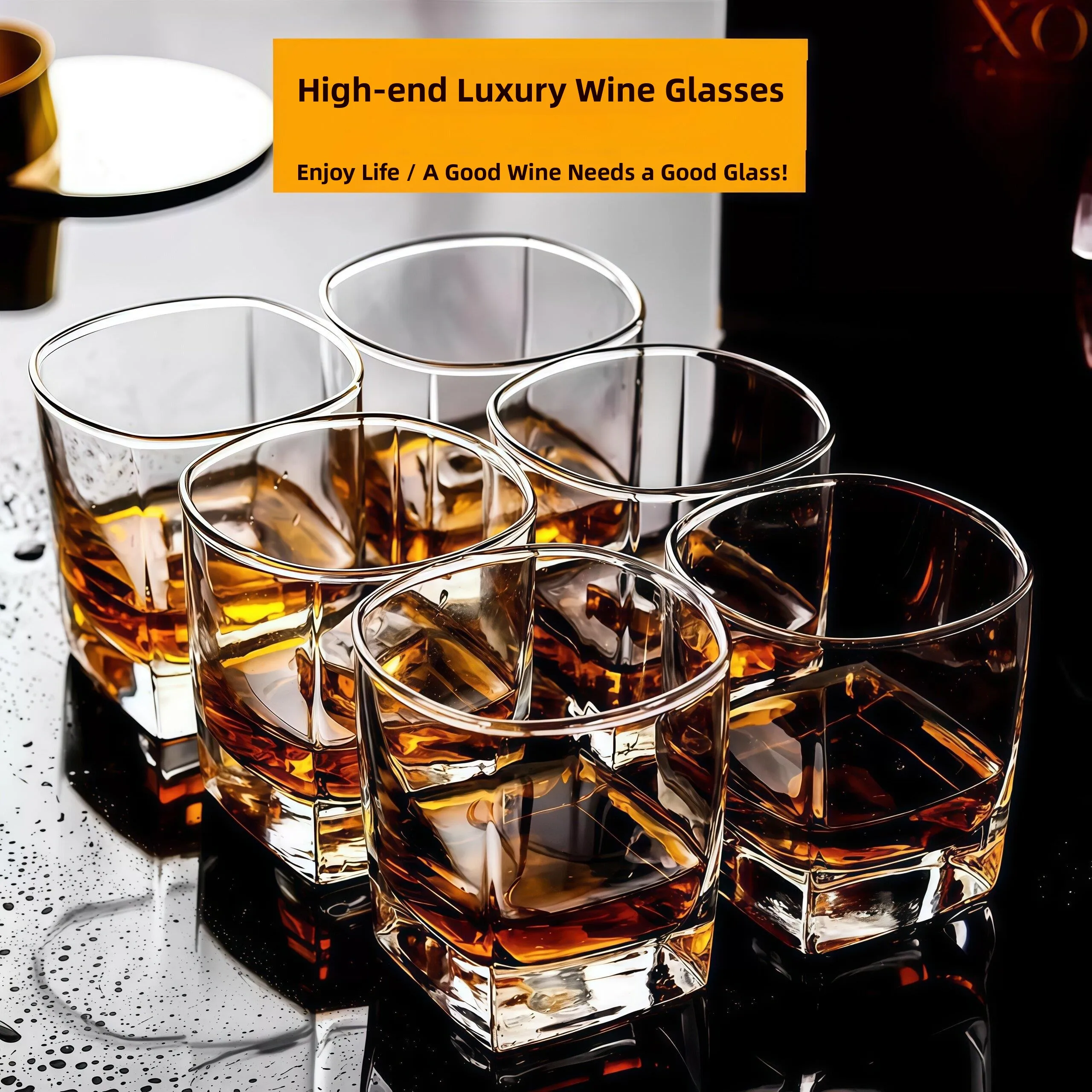 Whiskey Glass Set Beer Glasses Luxury Crystal Glass Thickened Wine Glasses Set European Style Pure Color Cocktail Glasses
Whiskey Glass Set Beer Glasses Luxury Crystal Glass Thickened Wine Glasses Set European Style Pure Color Cocktail Glasses