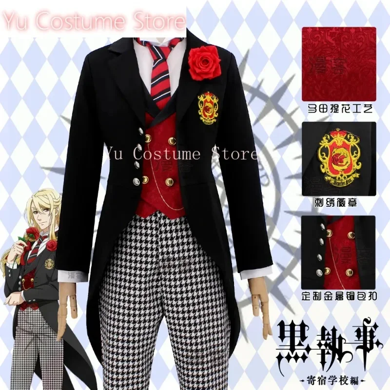 Black Butler Public School Arc Edogaa Redomondo Tuxedo Cosplay Costume Cos Game Anime Party Uniform Hallowen Play Role Clothes
Black Butler Public School Arc Edogaa Redomondo Tuxedo Cosplay Costume Cos Game Anime Party Uniform Hallowen Play Role Clothes