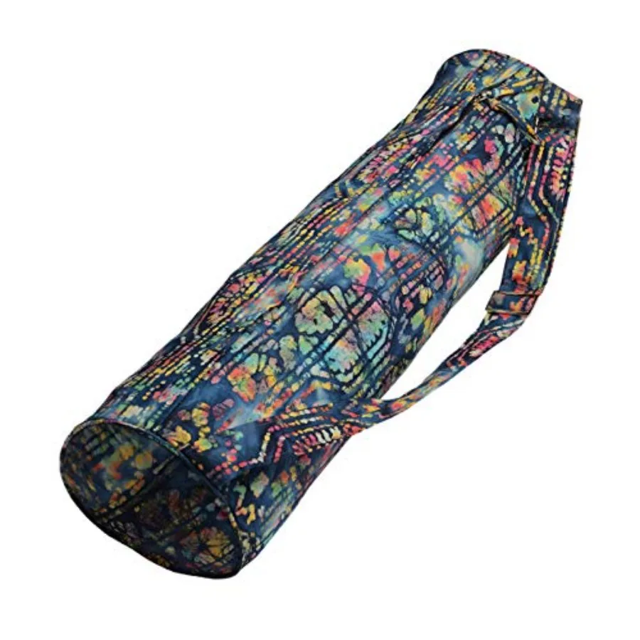Batik Yoga Mat Bag - beautiful pattern, durable 100% cotton, full lining, adjustable strap, 2 extra zipper pockets
Batik Yoga Mat Bag - beautiful pattern, durable 100% cotton, full lining, adjustable strap, 2 extra zipper pockets