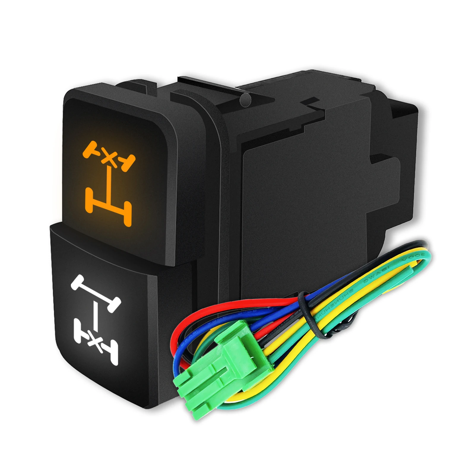 12V Orange White Led Dual Push Button Switch Front Rear Diff Locker for Toyota Prado FJ Landcruiser Corolla Tacoma Hilux 4Runner
12V Orange White Led Dual Push Button Switch Front Rear Diff Locker for Toyota Prado FJ Landcruiser Corolla Tacoma Hilux 4Runner