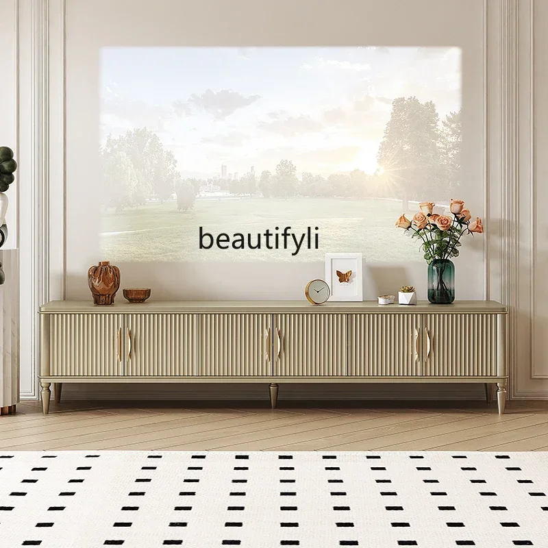 cqySolid wood TV cabinet Light luxury living room Small apartment locker Household white American floor cabinet
cqySolid wood TV cabinet Light luxury living room Small apartment locker Household white American floor cabinet