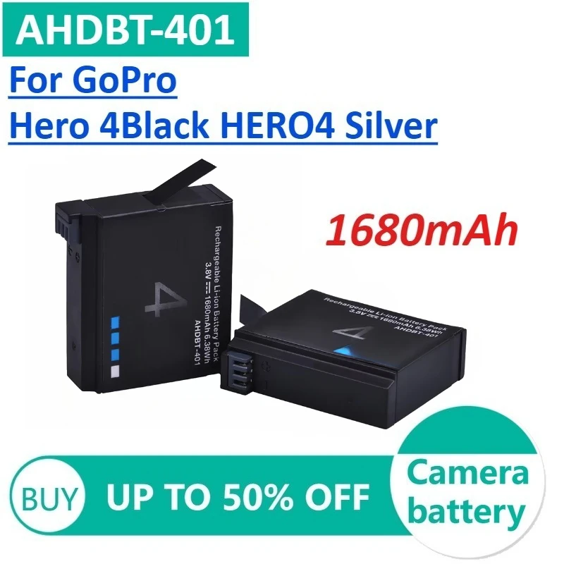 AHDBT-4011680mAh Gopro Hero 4 Lithium Battery for GoPro Hero 4Black HERO4 Silver Camera Batteries
AHDBT-4011680mAh Gopro Hero 4 Lithium Battery for GoPro Hero 4Black HERO4 Silver Camera Batteries