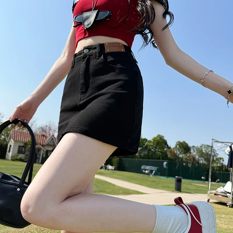 Denim Skirt Jean Skirt Black High Waist A Line Stretch Bodycon Mini Midi Summer Slimming Petite Versatile Skirt Pants
Denim Skirt Jean Skirt Black High Waist A Line Stretch Bodycon Mini Midi Summer Slimming Petite Versatile Skirt Pants