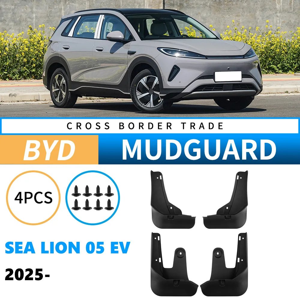 Car Auto Mud Flaps for BYD Sea Lion EV 2025 Splash Guards Fender Mudguard Resistant
Car Auto Mud Flaps for BYD Sea Lion EV 2025 Splash Guards Fender Mudguard Resistant