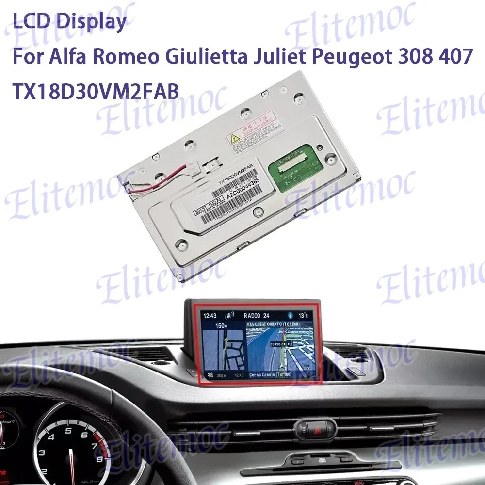 TX18D30VM2FAA/B 7 "Новый ЖК-дисплей для Alfa Romeo Giulietta Juliet Peugeot 308 407 Радио GPS-навигационный экран 9673538880
TX18D30VM2FAA/B 7 "Новый ЖК-дисплей для Alfa Romeo Giulietta Juliet Peugeot 308 407 Радио GPS-навигационный экран 9673538880