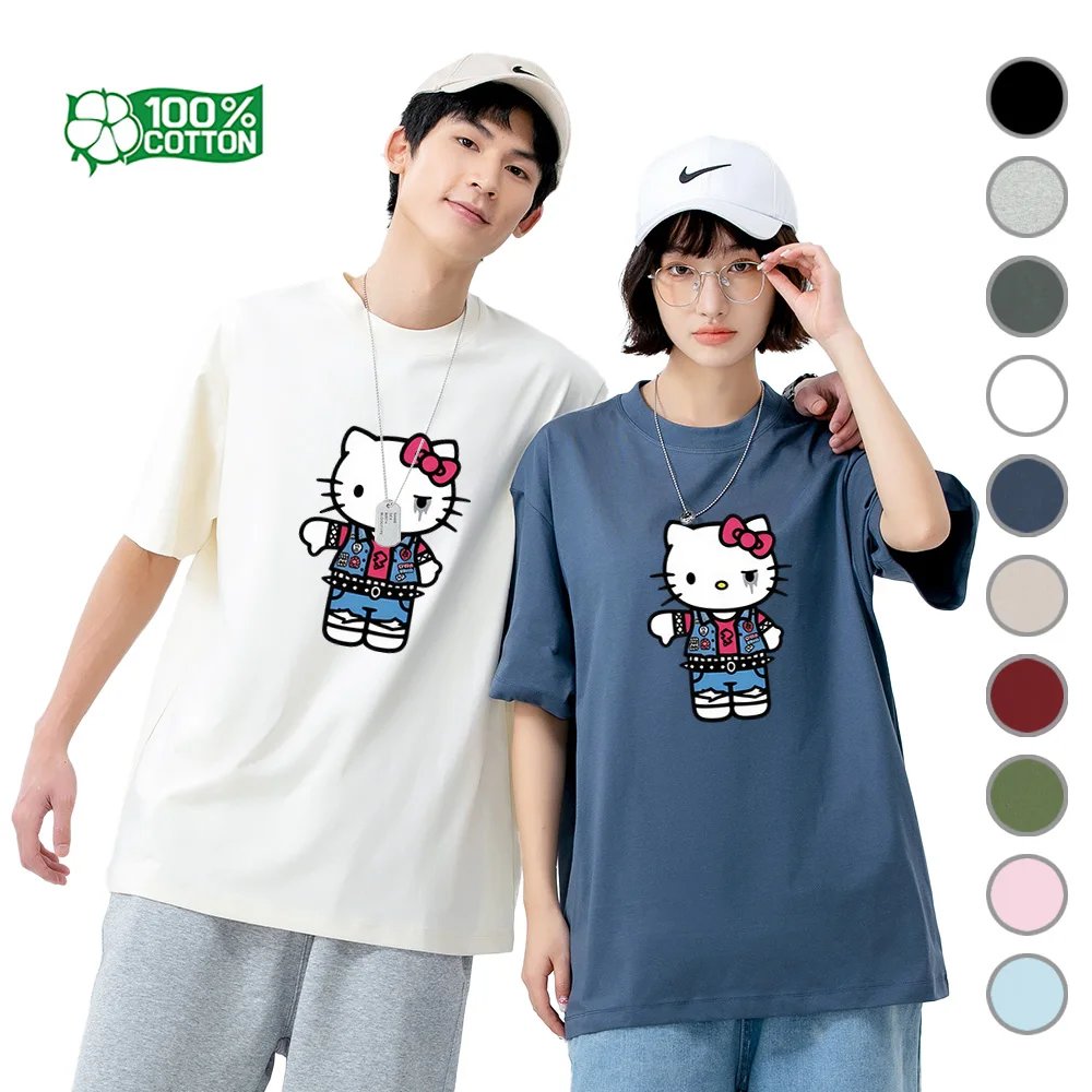 Kawaii Meets Punk Hello Kitty T-Shirt Sanrio Rock Style 100% Cotton Graphic Print Unisex Crew Neck Tee Gift Idea Top Clothing
Kawaii Meets Punk Hello Kitty T-Shirt Sanrio Rock Style 100% Cotton Graphic Print Unisex Crew Neck Tee Gift Idea Top Clothing