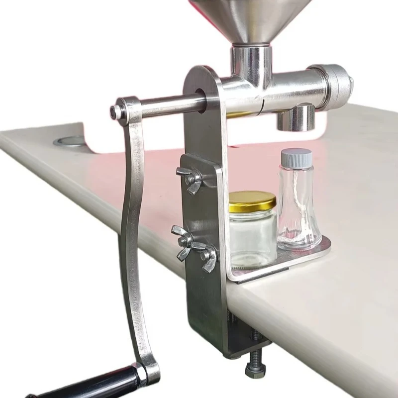 Manual household oil press for peanut olive oil and coconut oil extraction
Manual household oil press for peanut olive oil and coconut oil extraction