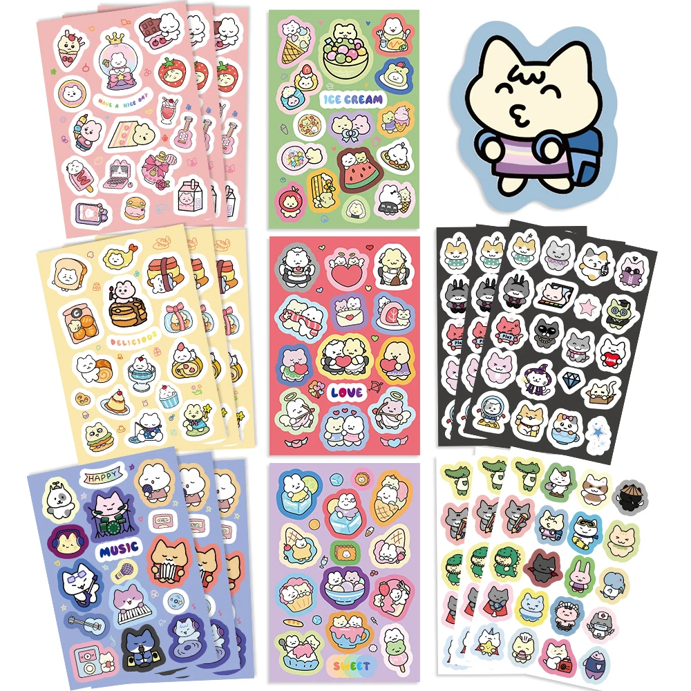 8/16/32Sheets Cartoon Cute Stickers Cat Party Collage Stickers for Kids Ornament Stickers Bulk Pack Party Gifts for Adults Party
8/16/32Sheets Cartoon Cute Stickers Cat Party Collage Stickers for Kids Ornament Stickers Bulk Pack Party Gifts for Adults Party